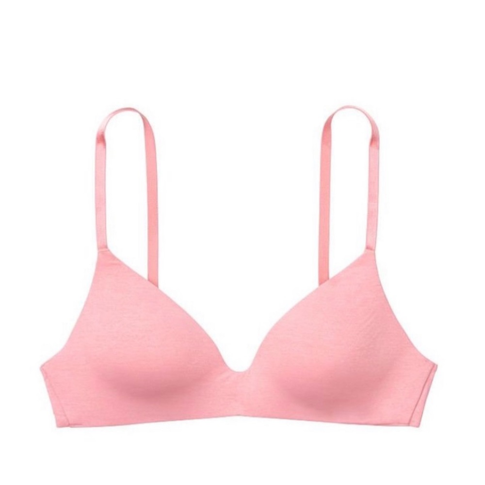 Victoria’s Secret Bloom/Ivory T-Shirt Lightly Lined Wireless Bra Size 34A